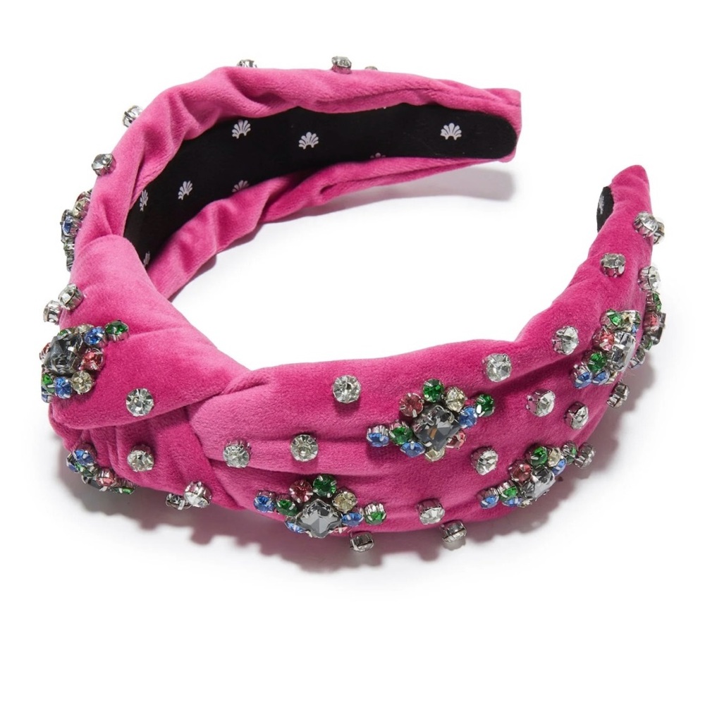 Lele Sadoughi Harlequin Rainbow Knotted Crystal Headband!!